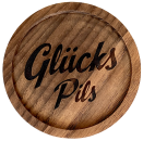 kleinerer Untersetzer "Glücks Pils"